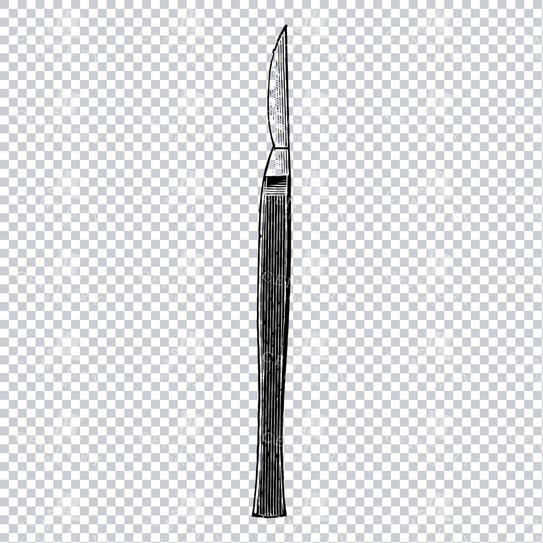 Vintage Illustration of a Scalpel