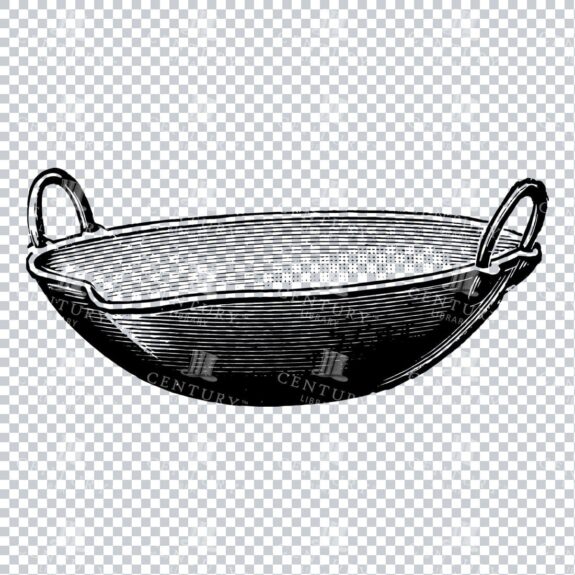 Engraving of a Cast Iron Dish