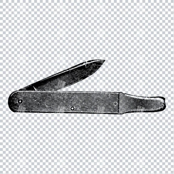 Vintage Illustration of a Pocket Knife No.2