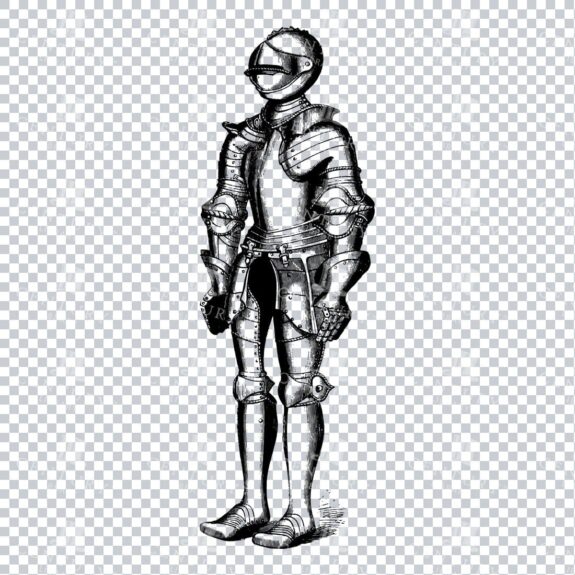 Vintage Illustration of a Knights Armor