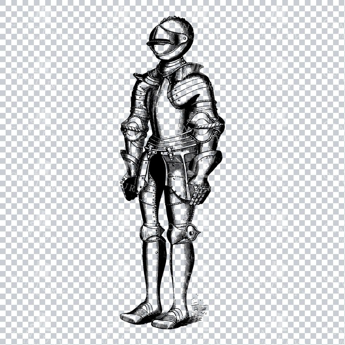 Vintage Illustration of a Knights Armor