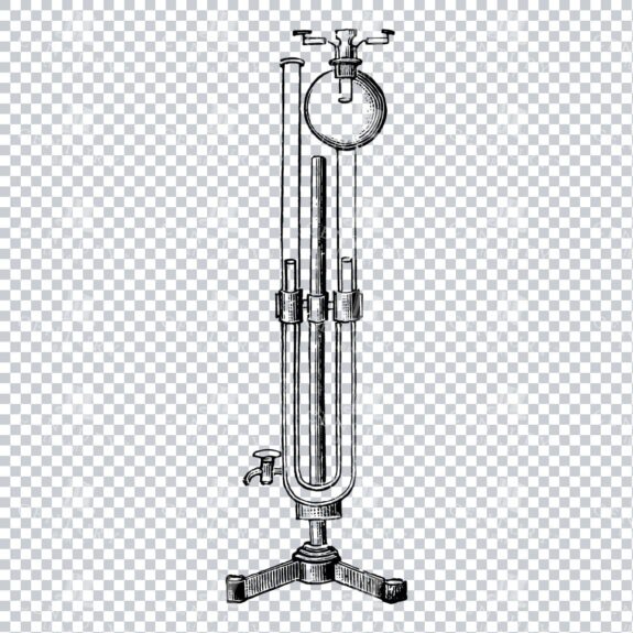 Vintage Illustration of Lecture Apparatus No.2