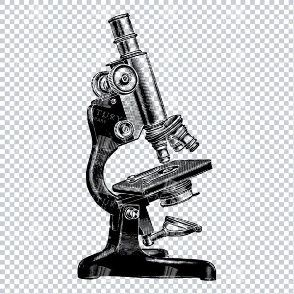 Scientific Apparatus Illustration - Microscope No.1