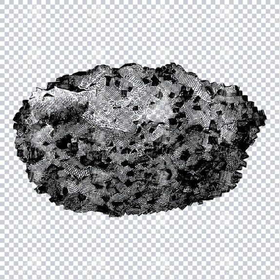 Antique Line Art Engraving Illustration - Mineralogy - Crystals - Precious Stones - No.27