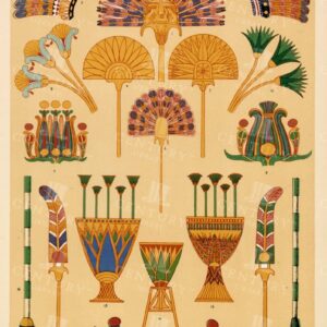 EGYPTIAN No 2 - Vintage 1865 Owen Jones Design Print