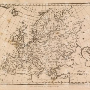 ANTIQUE Map of Europe - Original Vintage 1836 Print