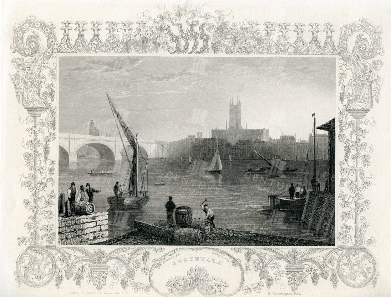 SOUTHWARE - Vintage 1840 Engraved Illustration by William Tombleson