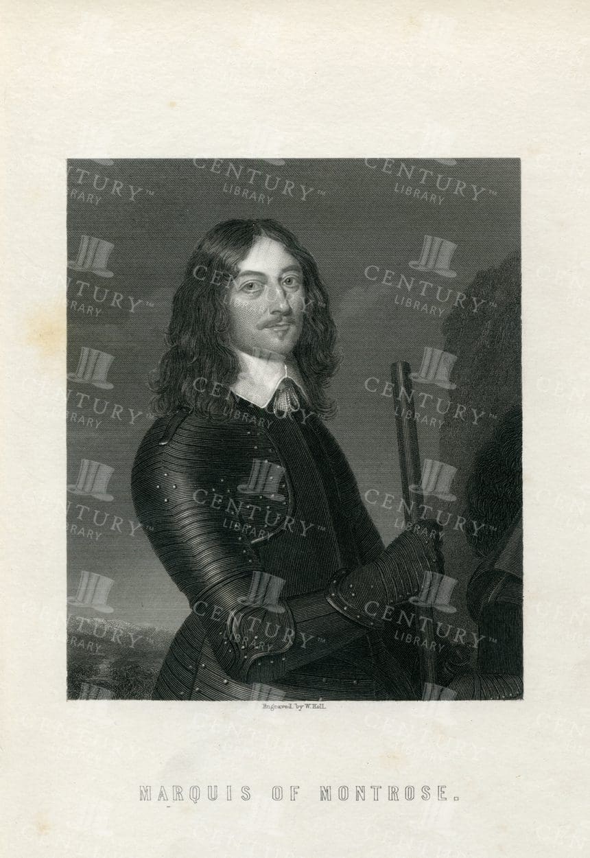 MARQUIS of MONTROSE - 1885 Vintage History of Scotland Illustration
