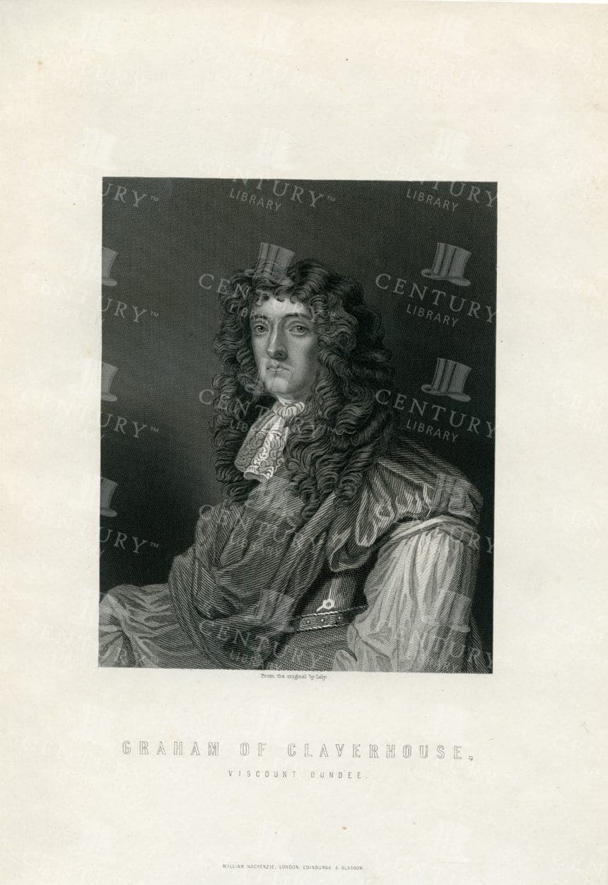 VINTAGE 1885 Scottish Illustration - Graham of Claverhouse