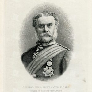 GENERAL Sir G. Selby Smyth, K. C. M. G. - Vintage 1885 Illustration