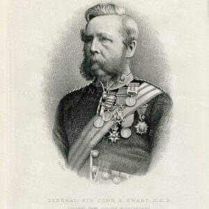 GENERAL Sir John A. Ewart. K. C. B. - Vintage 1885 Illustration