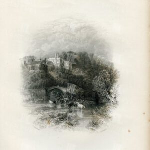 STUNNING Vintage Illustration of Lismore Castle, Waterford in Ireland