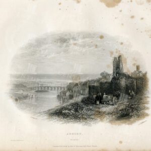 ARKLOW in Wicklow Ireland - Vintage 1843 Landscape Illustration