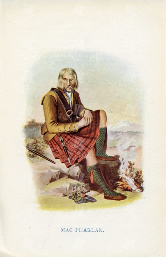 VINTAGE 1845 Illustration - McIan's Costumes of the Clans, Mac Pharlan