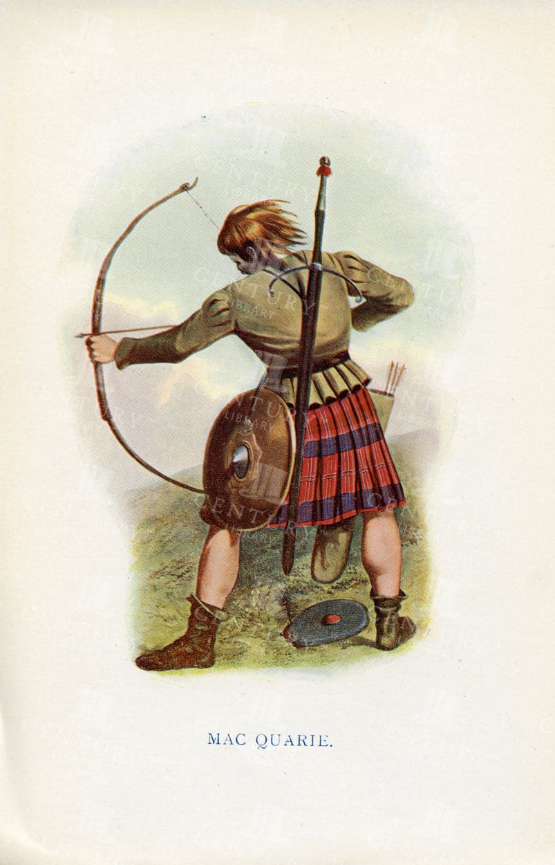 MACQUARIE - Vintage Costumes Of the Scottish Clans Illustration