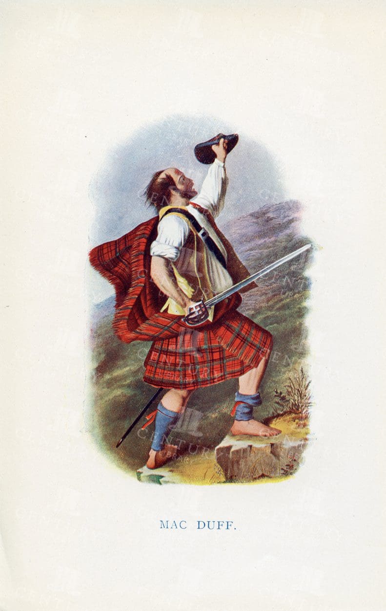 MAC DUFF - Costumes of the Scottish Clans Vintage 1845 Illustration