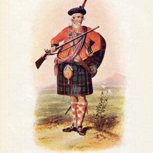 VINTAGE 1845 Illustration - Costumes of the Scottish Clans - SHAW
