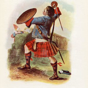 VINTAGE 1845 Illustration - Mac Bean, Costumes of the Scottish Clans