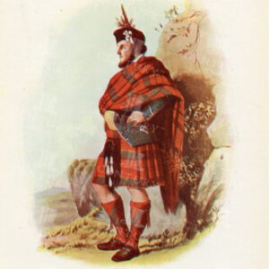 MAC DONALD of Keppach - Vintage Scottish Costume Illustration