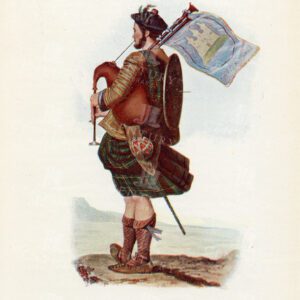 MAC CRUIMIN - Costumes of the Scottish Clans Vintage Illustration