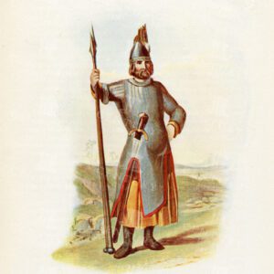 MAC PHEE - Costumes of the Scottish Clans 1845 Vintage Illustration