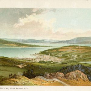 1895 Vintage Illustration - The Clyde & Rothesay Bay from Barone Hill