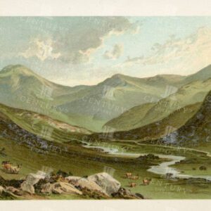 GLEN NEVIS - Vintage Scottish Landscape Illustration - 1895