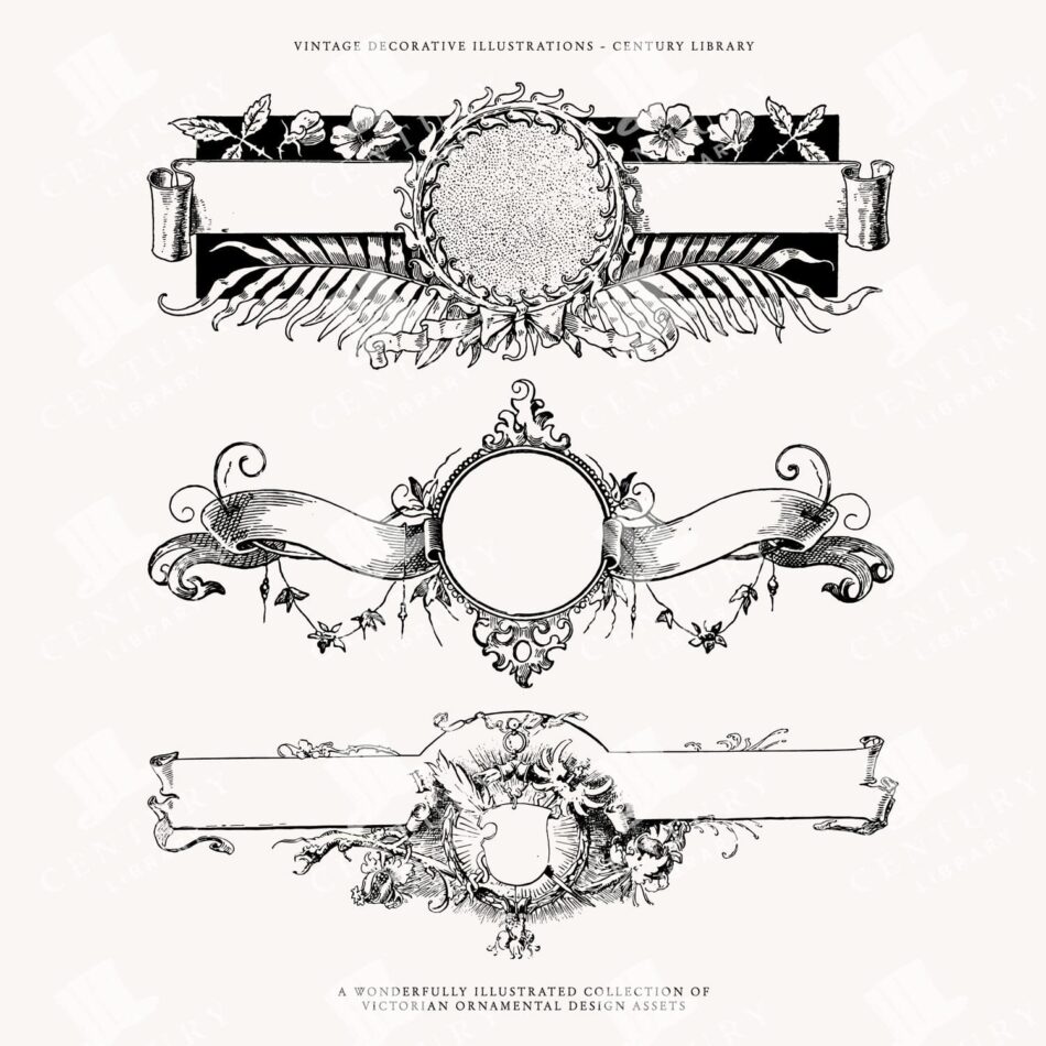 Border And Banner Svg Clipart - Vector Art For Invitations And Design