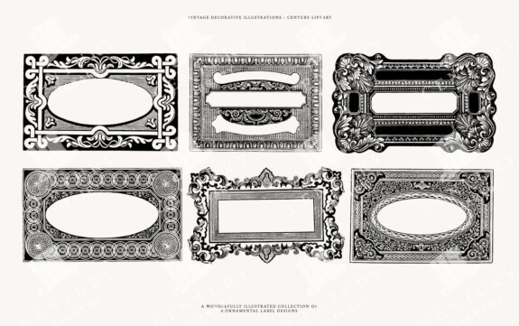 Vintage Label And Logo Template Designs In Svg, Png, And Eps Image Formats - Downloadable Vintage Line Art Clipart