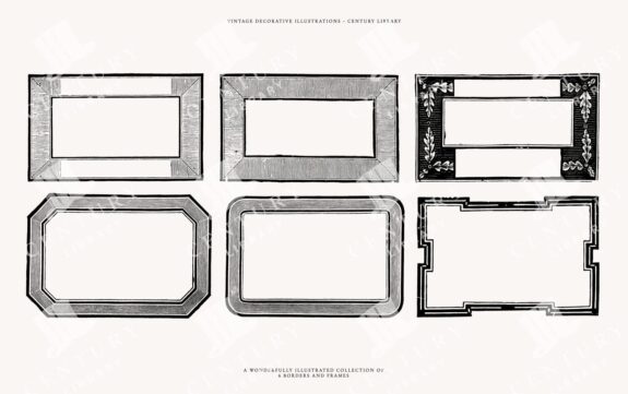 Vintage Badge And Logo Template Designs In Svg, Png, And Eps Image Formats - Downloadable Vintage Line Art Clipart
