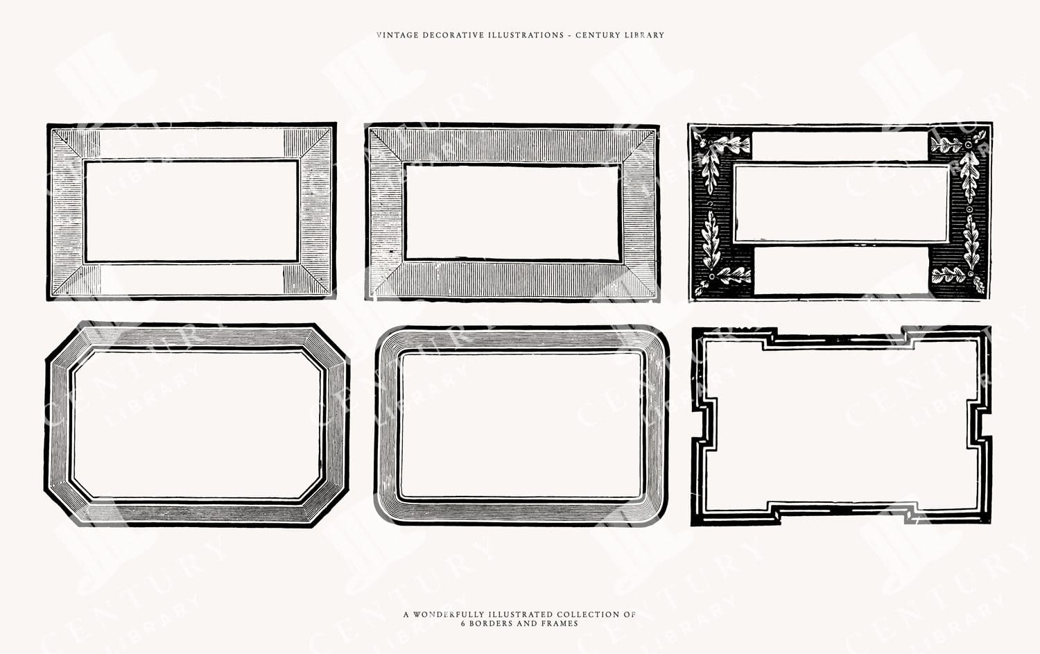 Vintage Badge And Logo Template Designs In Svg, Png, And Eps Image Formats - Downloadable Vintage Line Art Clipart