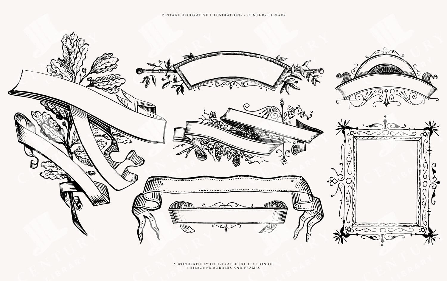 Vintage Ribbon Banner Design Assets