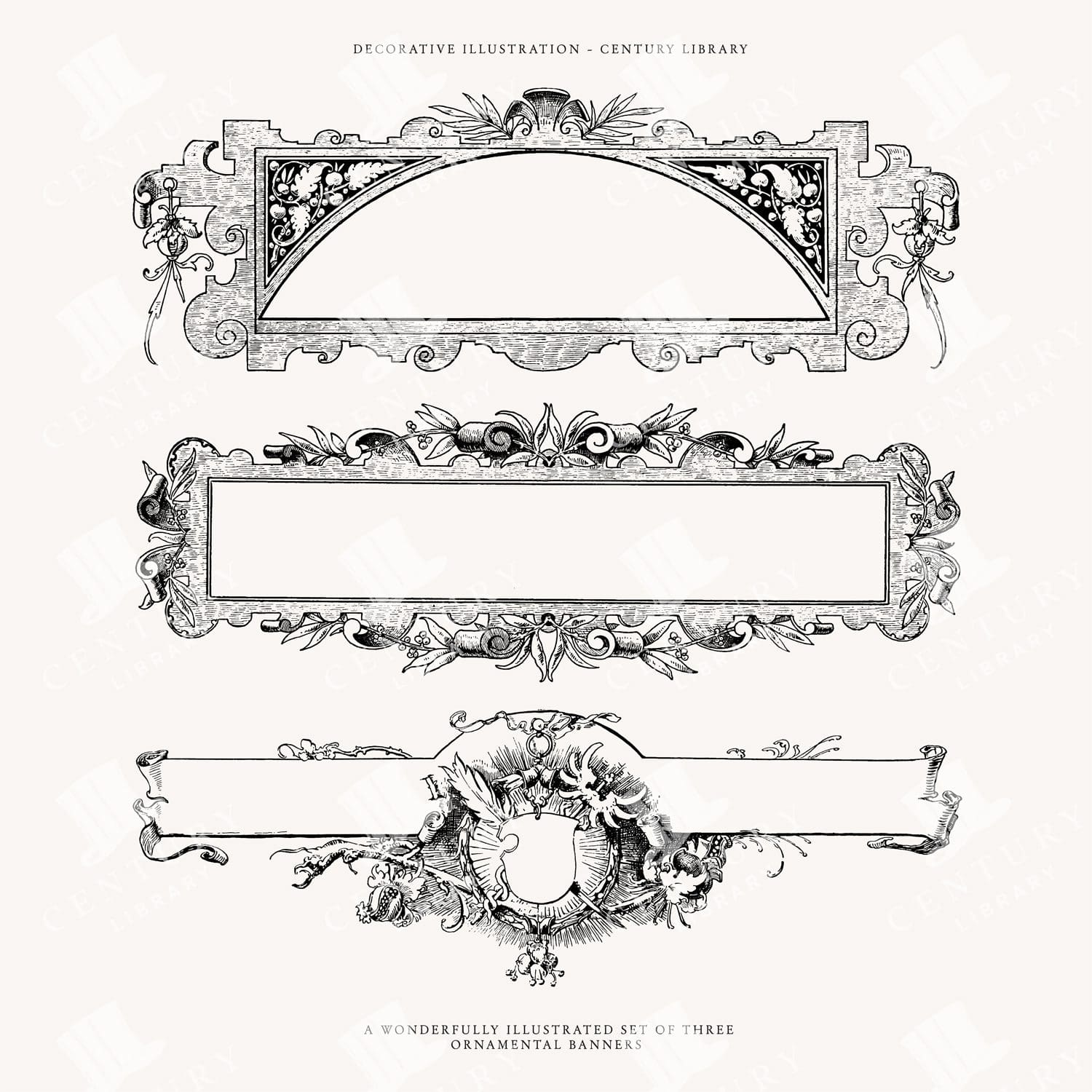 Vintage Decorative Banner Designs