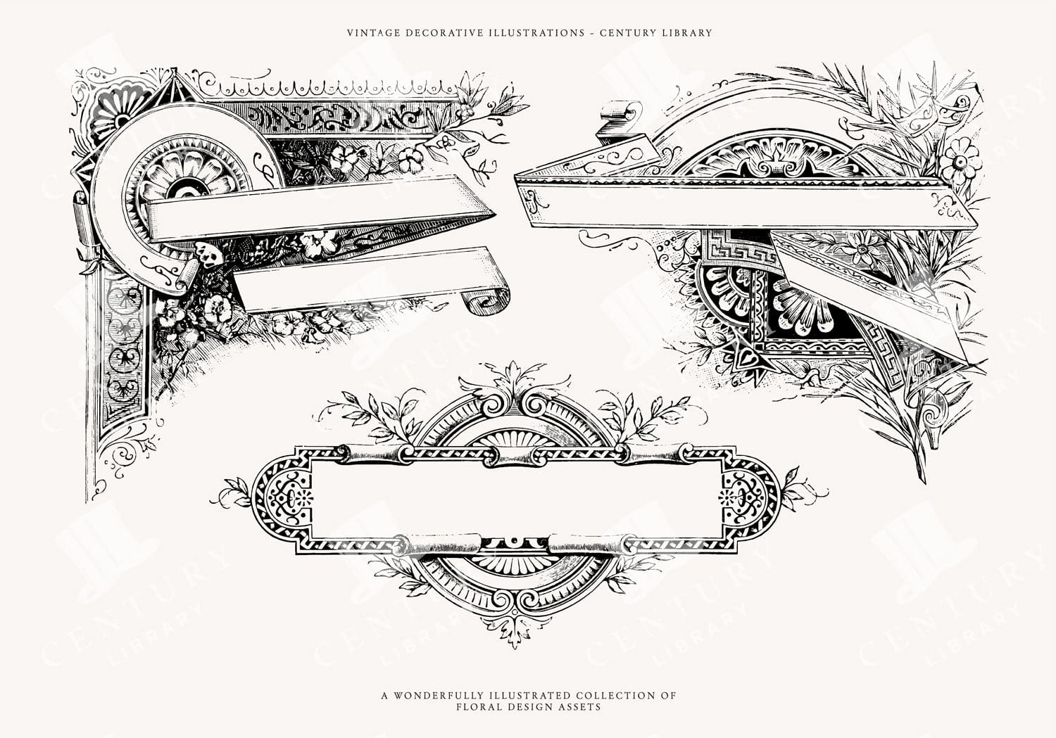 Vintage Decorative Banner Designs