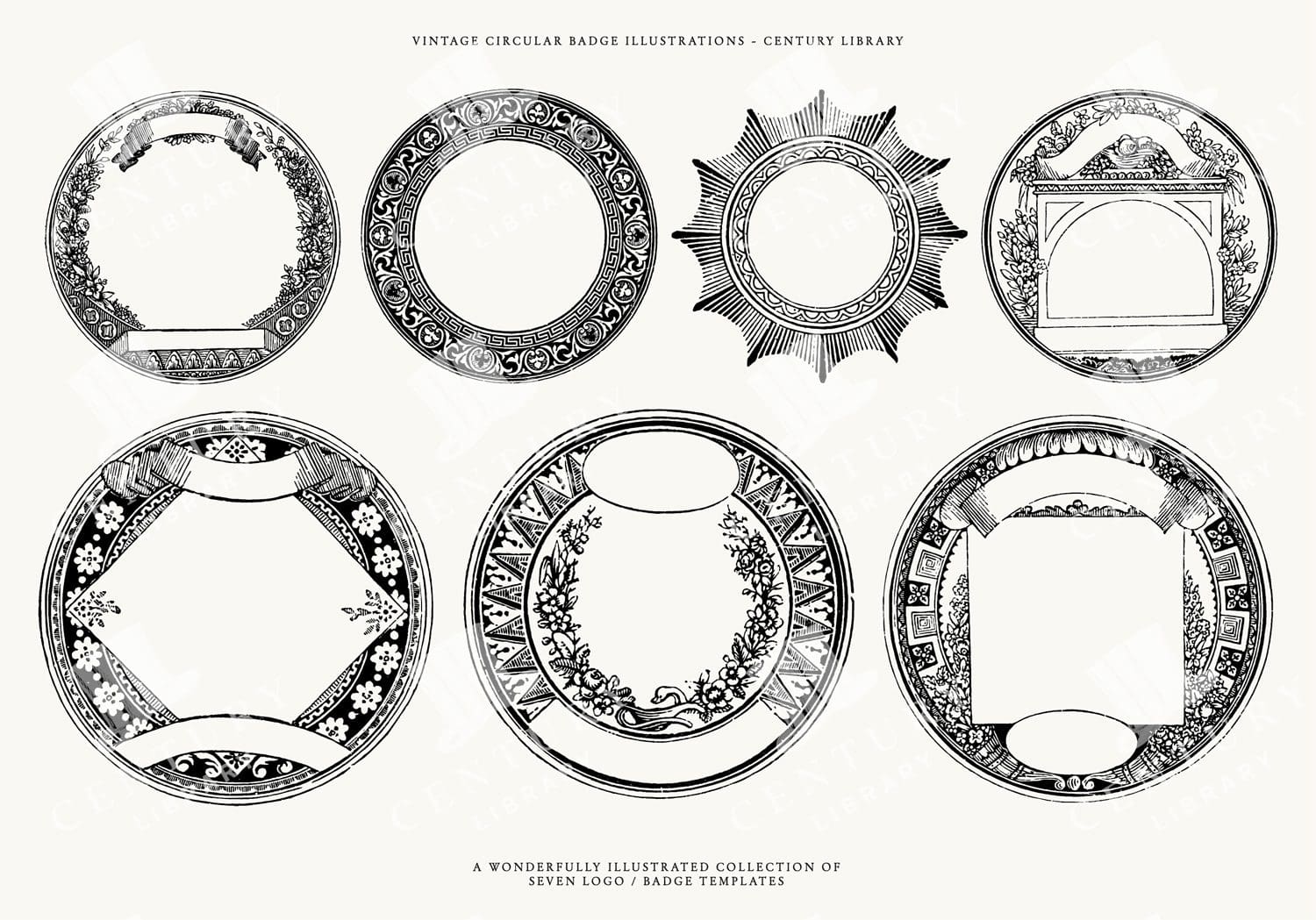 Circle Border Vector Clip Art Illustrations - Decorative Design Assets in PNG, SVG, and EPS Formats