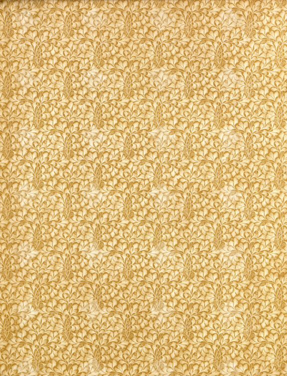 Vintage Yellow / Gold Floral Patterned Paper Texture