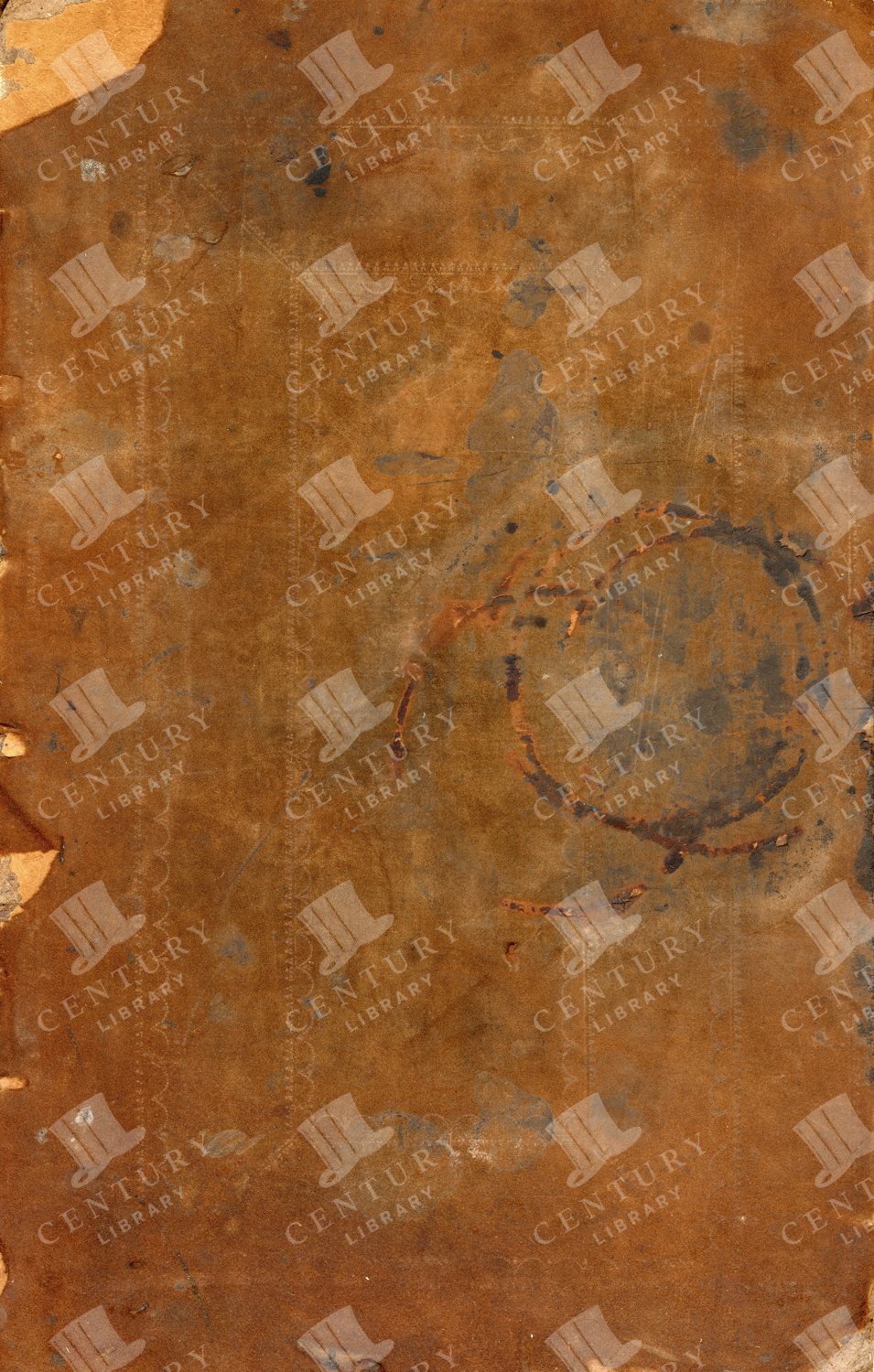Vintage Leather Texture Background With Coffee Rings