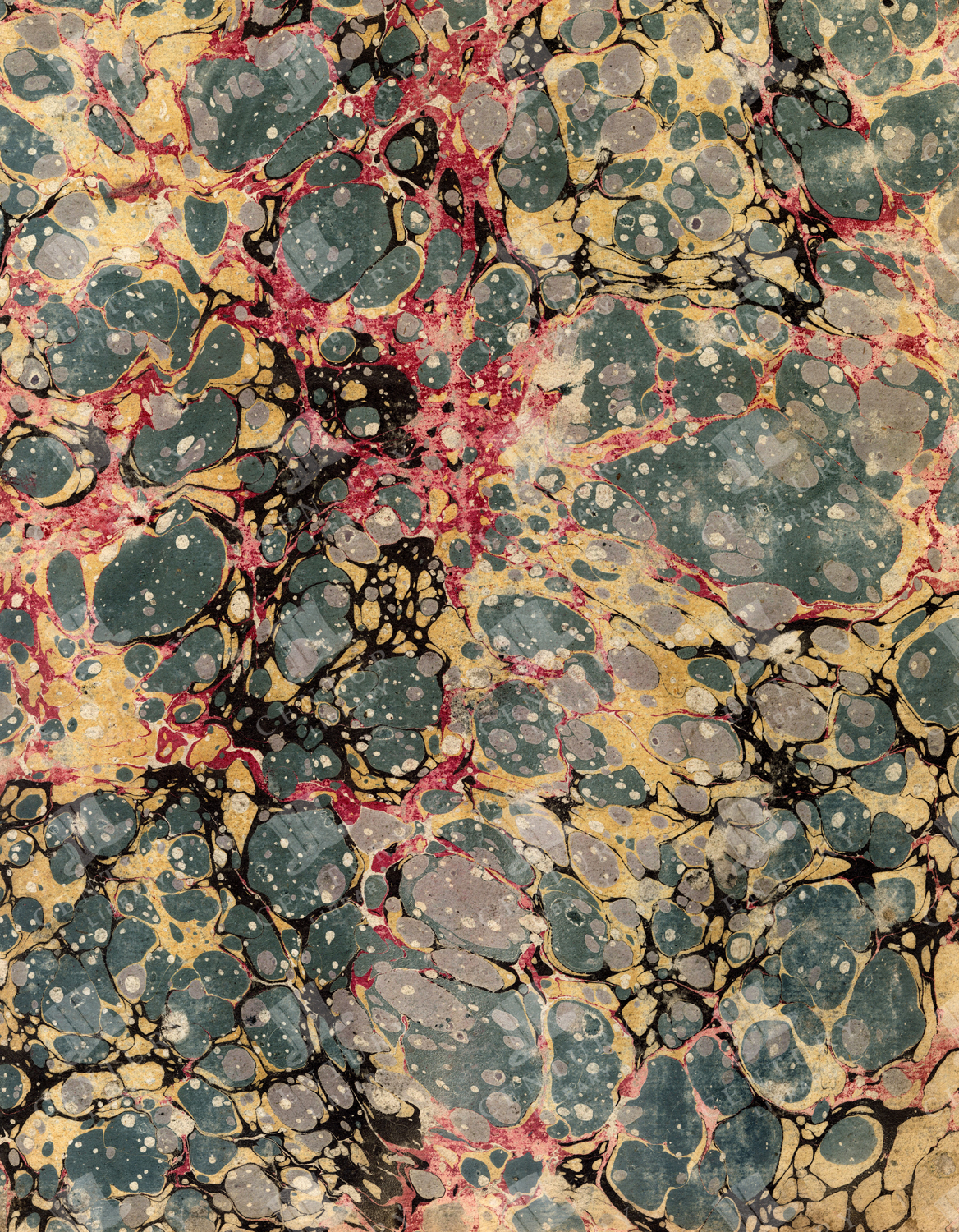 Vintage Marbled Paper Patterned Texture