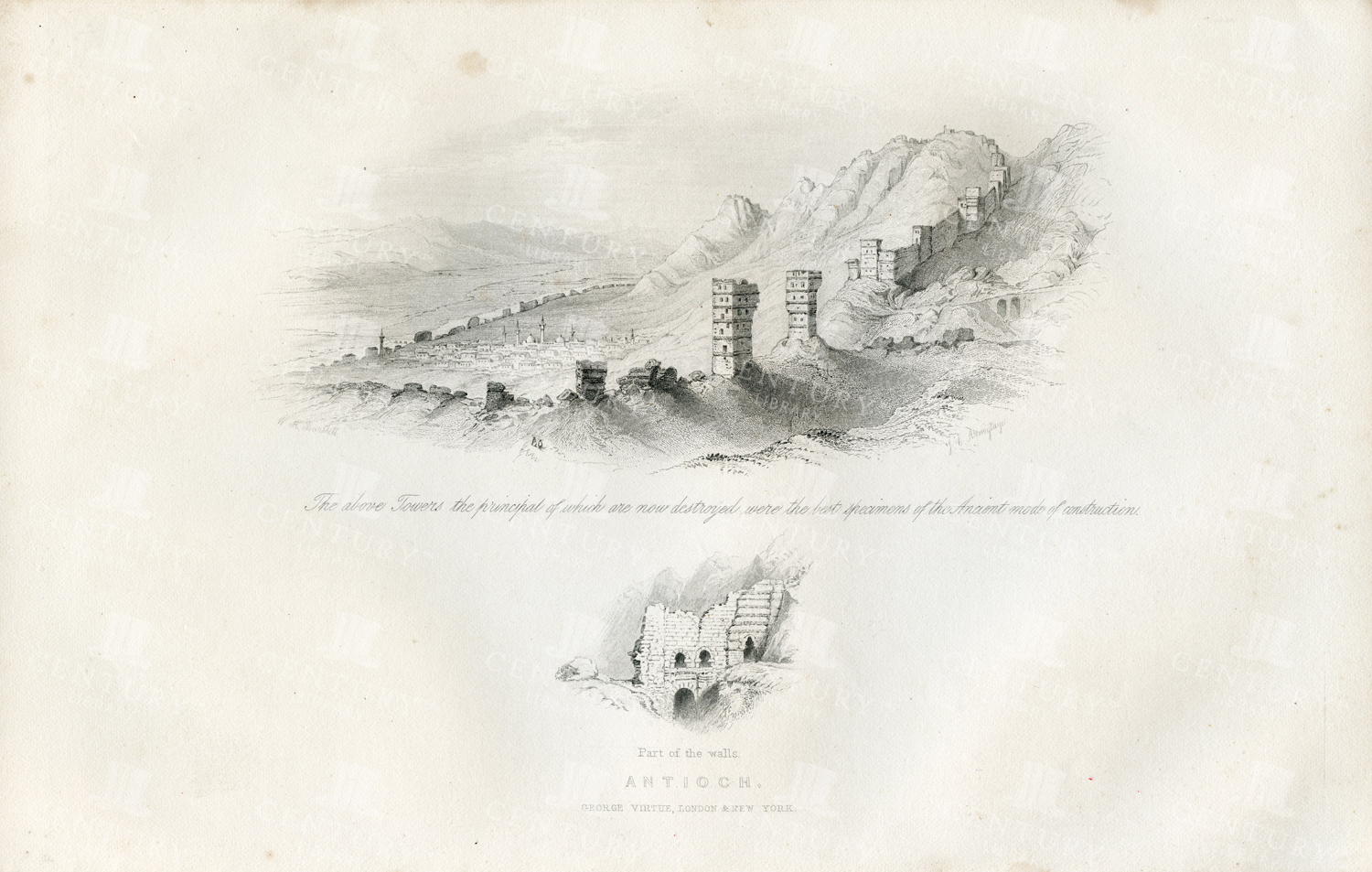 1781 Vintage Roman Empire Print - Antioch