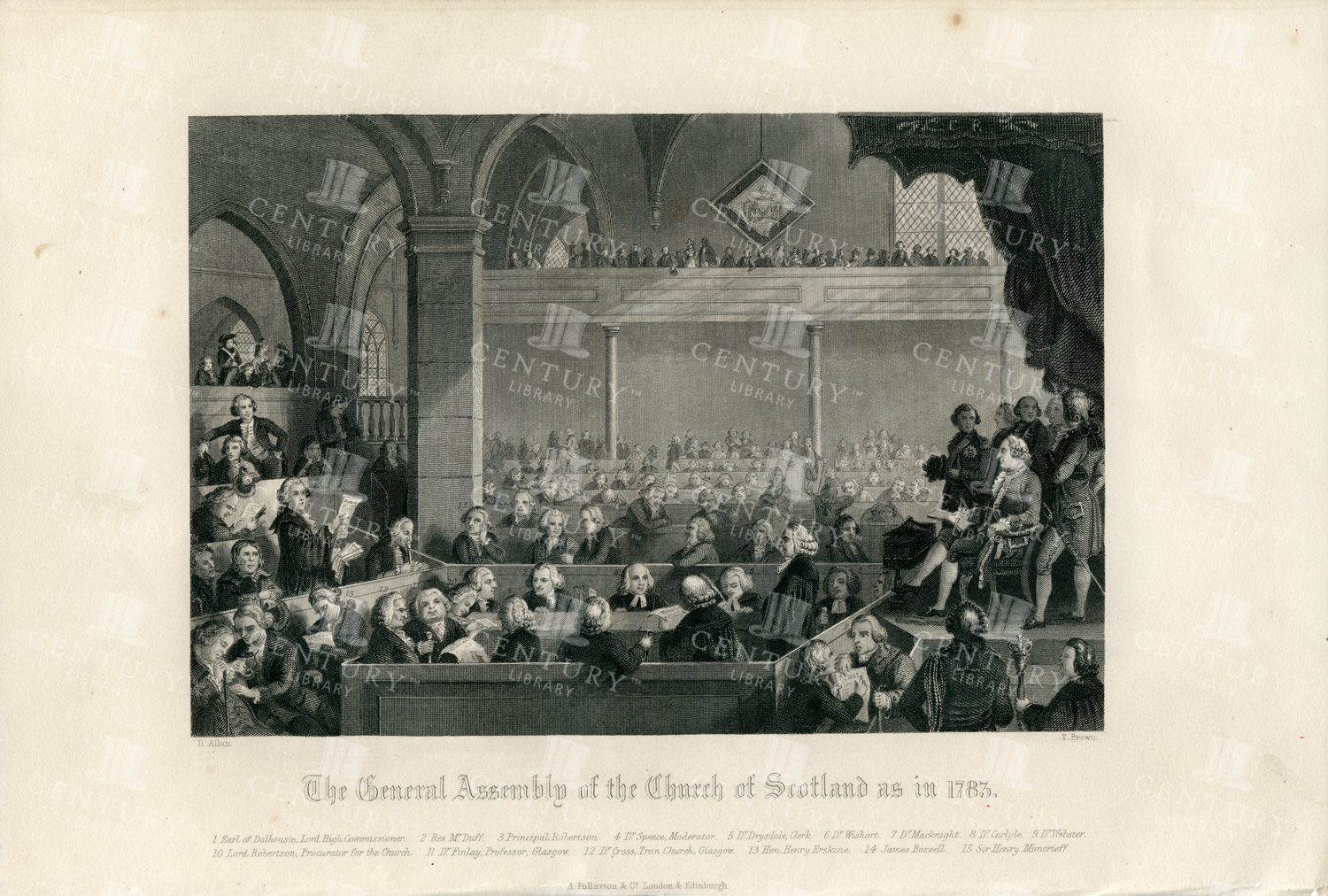 Antique 1840 Engraving -  Faiths Of The World - Rev. James Gardner