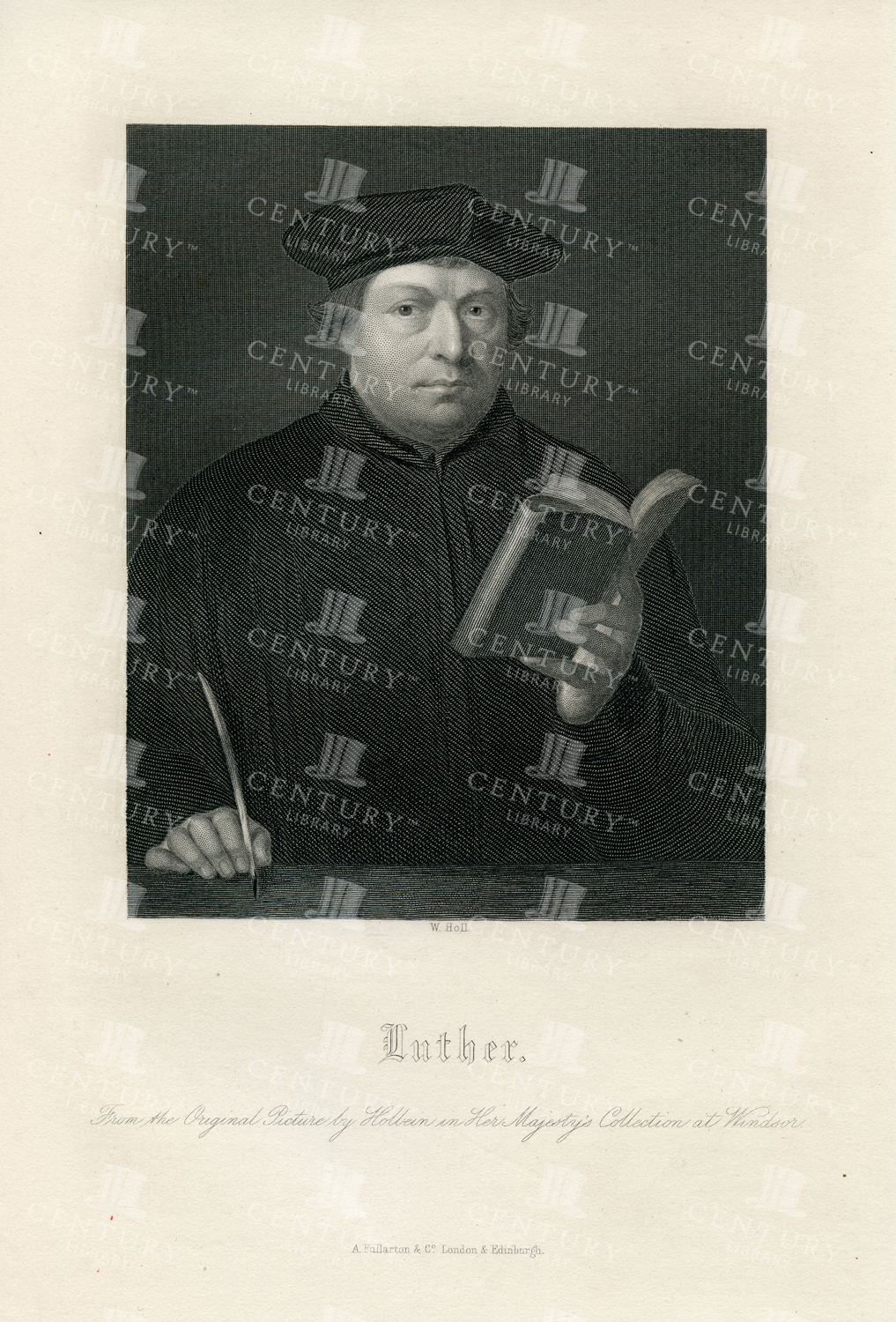 Luther - Vintage 1840 Faiths Of The World Print