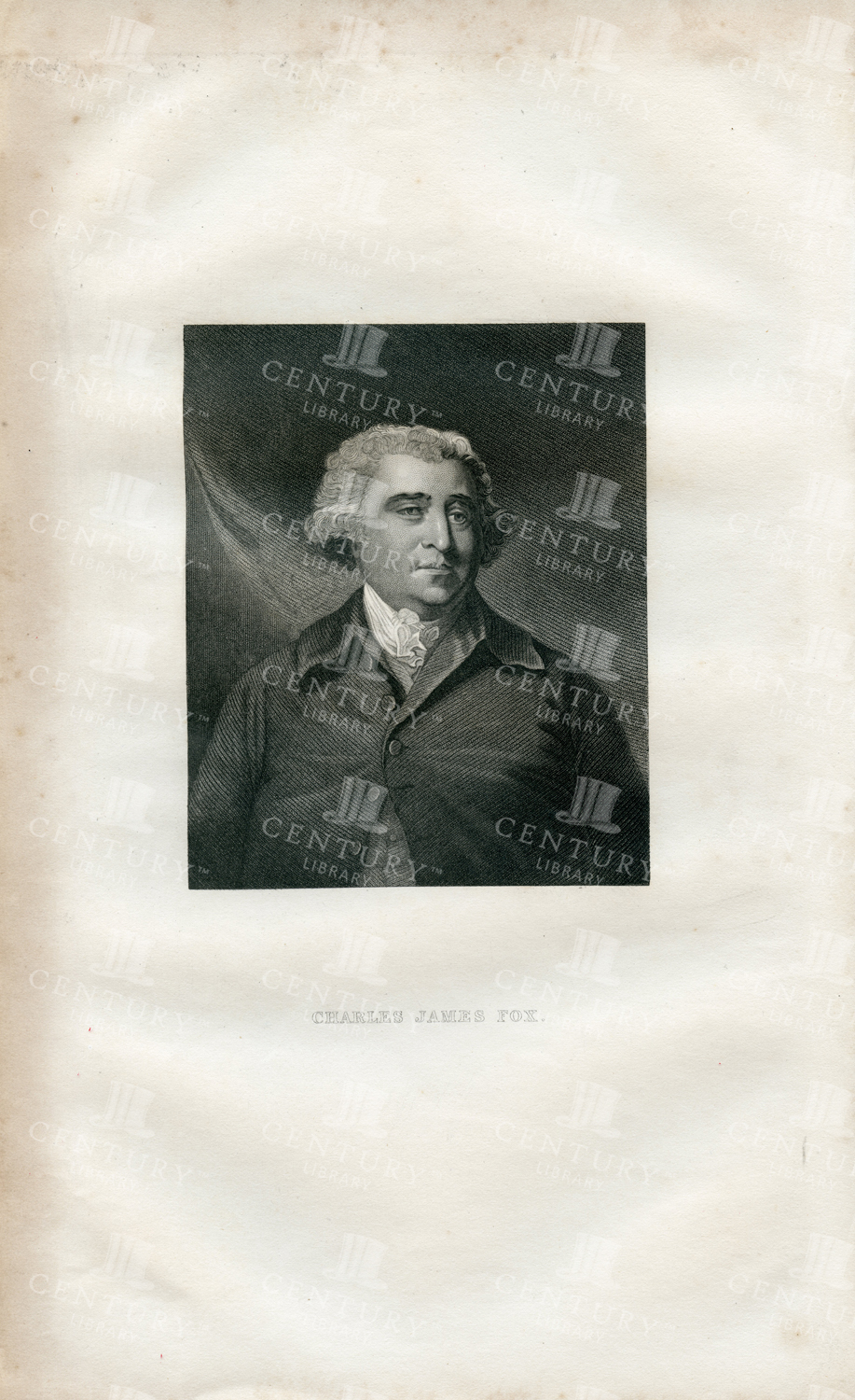 History Of England Vintage Print - Charles James Fox