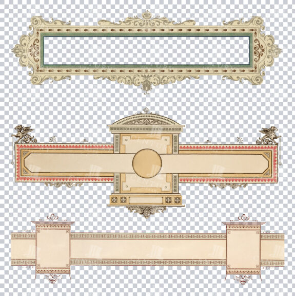 Elegant Ornate Frames And Borders Collection With 19th Century Designs