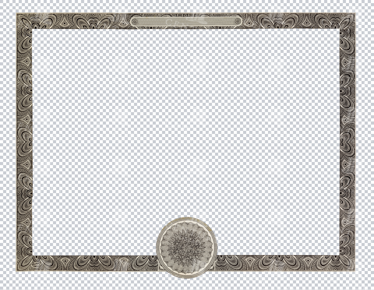 Vintage Green Decorative Certificate Frame