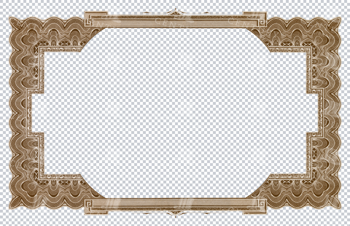 Open Brown Decorative Frame