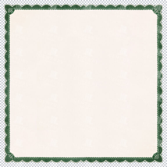 Green Classic Border With Scalloped Edges