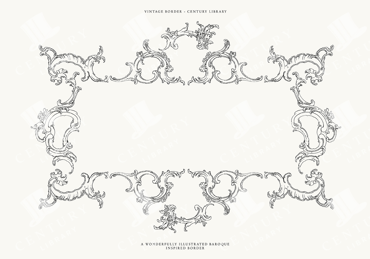 Baroque Border Png, Svg And Eps Illustration
