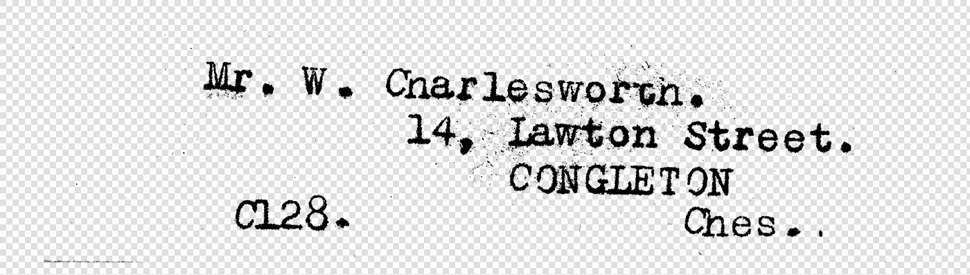 Typewriter Address Label – Vintage Distressed Typewriter Overlay