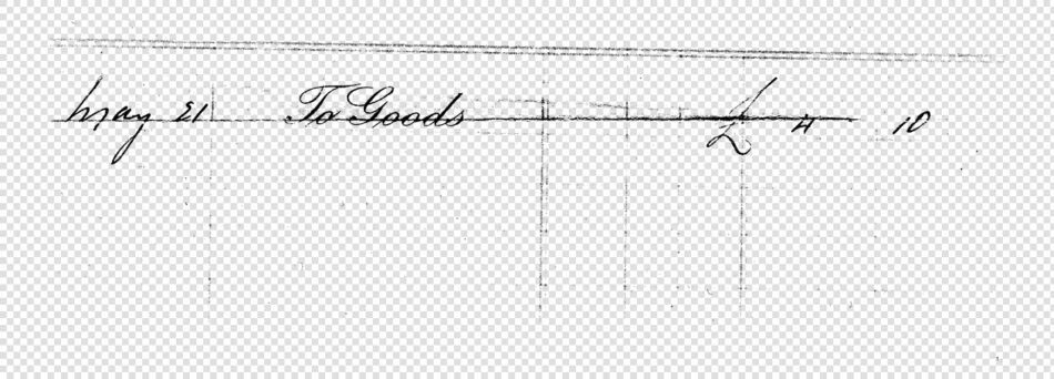 Vintage Handwritten Ledger Excerpt – Authentic Antique Overlay