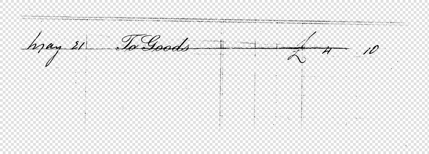 Vintage Handwritten Ledger Excerpt – Authentic Antique Overlay
